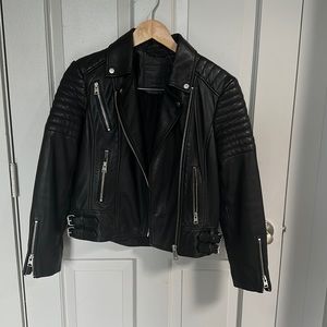 All Saints Papin leather jacket